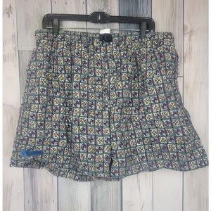 Vintage 90s Columbia Swim Trunks Abstract Print Size XL